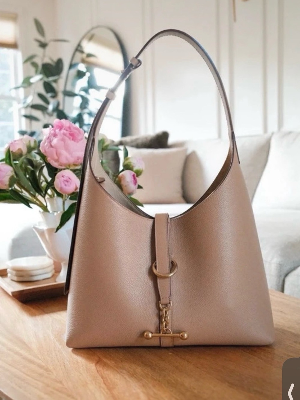 Strathberry Kite Hobo bag in Caramel